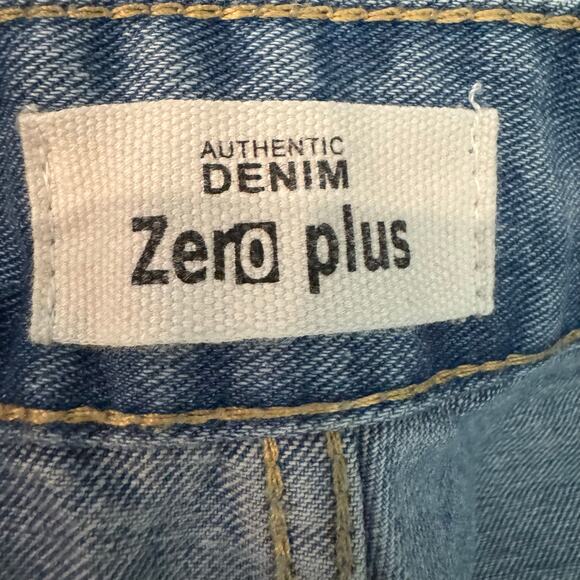 Zero Plus Cropped Denim Culottes Wide Leg Medium Wash Blue Jeans Size 27 Casual - Picture 9 of 10